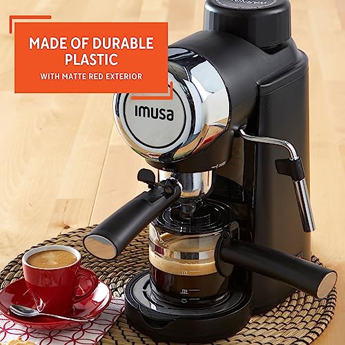 Imusa 4 Cup Epic Electric Espresso Maker, Red U436478