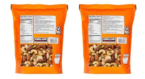 Kirkland Signature Extra Fancy Unsalted Mixed Nuts, 2.5 lb, 2 Pack L6095