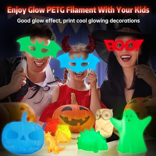 SUNLU 3D Printer Filament Bundle Multicolor PETG 1.75mm, 8 Pack, 2kg Total V41641