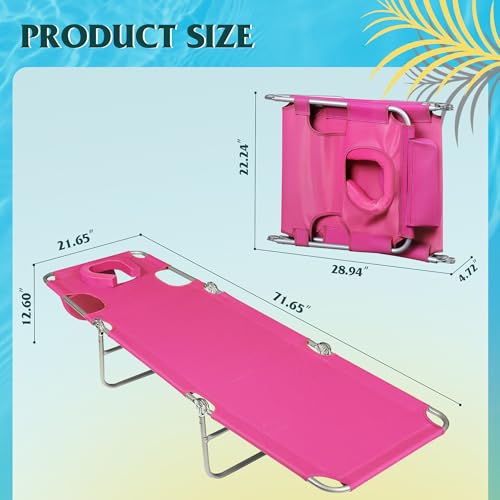 WLIVE Military Camping Cot, Portable Folding Cot with Carry Bag, Supports 300 Lbs, Silver Greige R758042