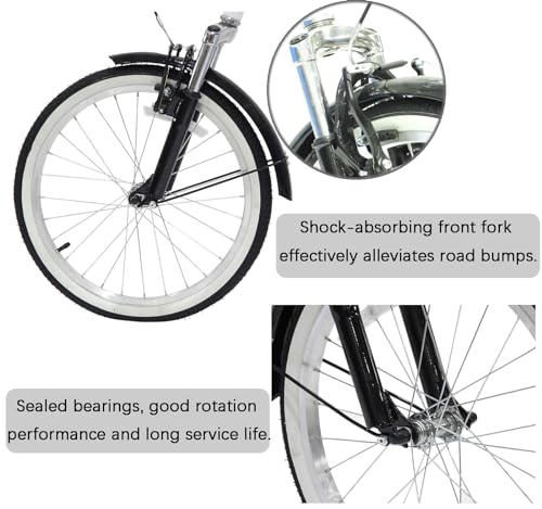 Adult Tricycle 7 Speed Folding 3-Wheel Bike with Cargo Basket M979498