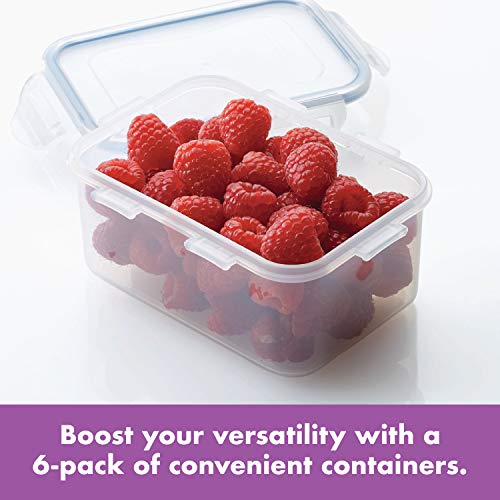 LOCK & LOCK Easy Essentials Food Storage Container Set, 4-Piece, Clear L75557