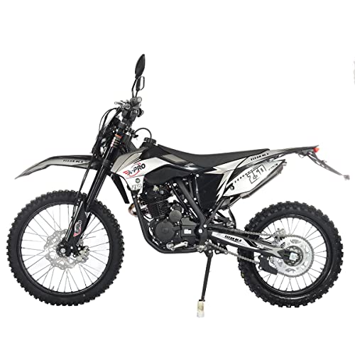 X-PRO Titan 250 DLX 250cc Dirt Bike with Lights, 5-Speed Manual, Electric Start A5044