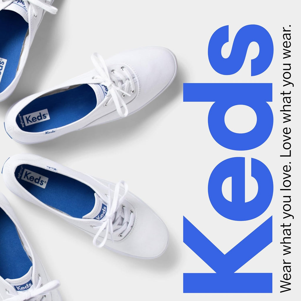 Keds Women's Champion Canvas Sneaker White 8.5 W98640