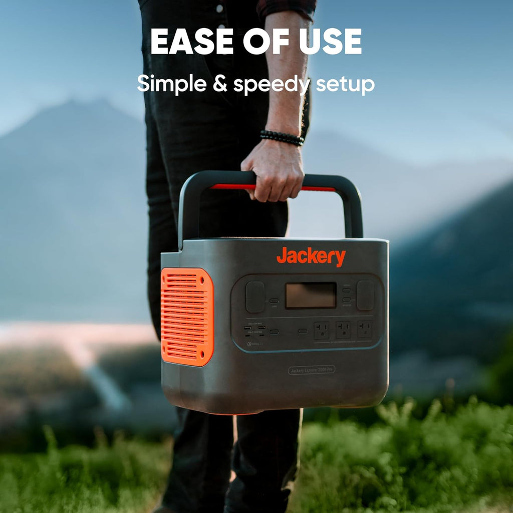 Jackery Explorer 2000 PRO Portable Power Station, 2160Wh, 2200W (Renewed) Z684