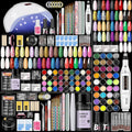Acrylic Nail Kit for Beginners with Everything Professional Nail Kit Acrylic Set with Drill and U V Light 36Pcs Decoration Powder Nail Art Rhinestones DIY Starter Kit DIY Gifts for Women