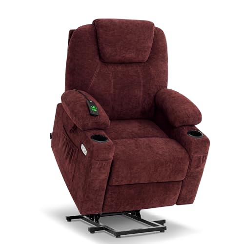 MCombo Small Power Lift Recliner Chair for Elderly with Heat and Massage, USB & Type C Ports J262