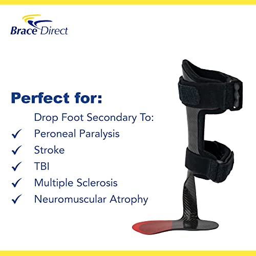 Brace Direct Elite Pro Rehabilitator Carbon Fiber AFO Brace for Drop Foot Y329035