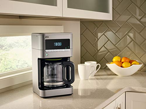 Braun KF7170SI BrewSense Drip Coffeemaker, 12 Cup, Stainless Steel I848