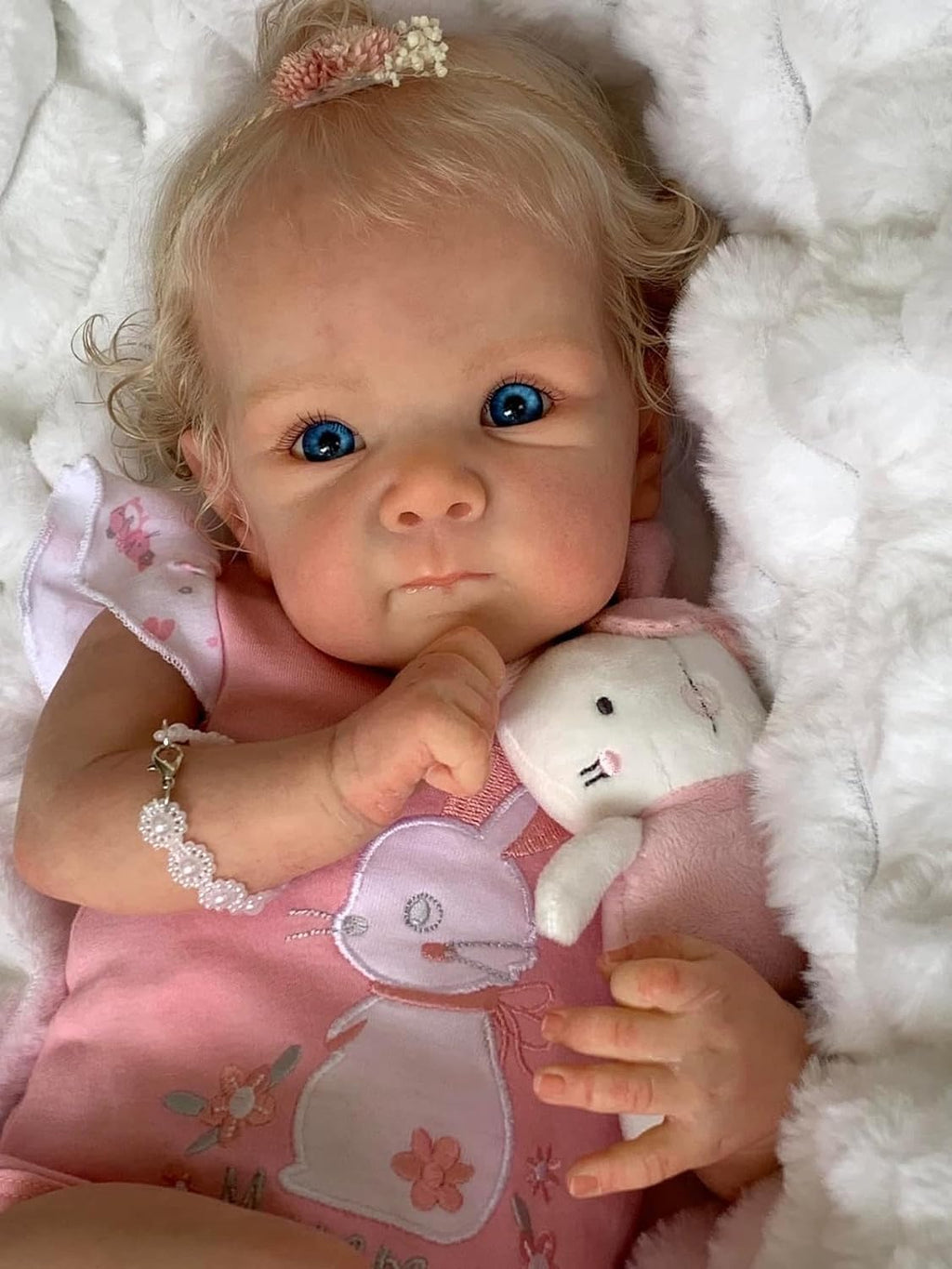 Anano Reborn Baby Doll Bettie 18 Inch Soft Silicone Full Body Girl P286
