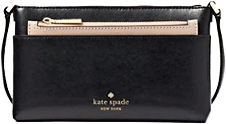 Kate Spade New York Sadie Leather Zip Top Crossbody (Black)