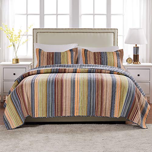 Greenland Home Katy Quilt Set, King, Natural