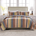 Greenland Home Katy Quilt Set, King, Natural
