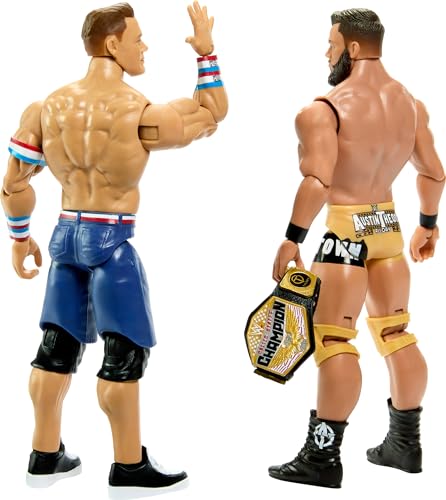 Mattel WWE Championship Showdown 2-Pack Action Figures, John Cena vs Austin Theory, 6-inch H994