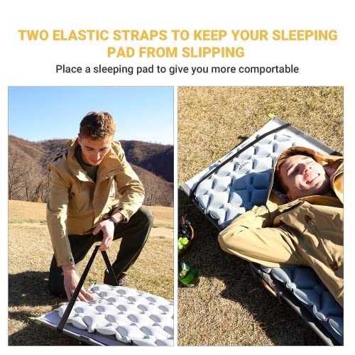 ATEPA Ultralight Folding Camping Cot for Adults, Portable Sleeping Bed, Beige O8465