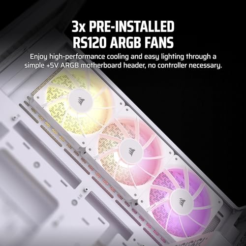 CORSAIR 3500X ARGB Mid-Tower ATX PC Case, Tempered Glass, Black B1970