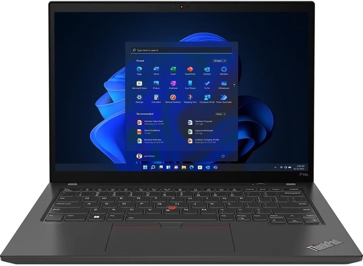 Lenovo ThinkPad P14s Gen 4 14" WUXGA Mobile Workstation, AMD Ryzen 7 PRO 7840U 3.3GHz, 32GB RAM, 512GB SSD, Windows 11 Pro, Villi Black (Renewed)