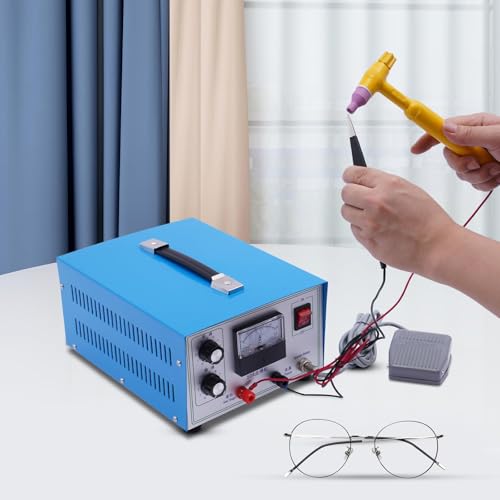 Jewelry Spot Welder, 500W Adjustable Pulse Welding Machine with Foot Pedal B1280