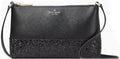 Kate Spade New York Flash Glitter Crossbody (Black)