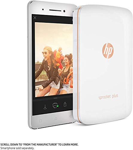 HP Sprocket Portable Color Photo Printer 2x3" Sticky-Backed Paper - Black N661