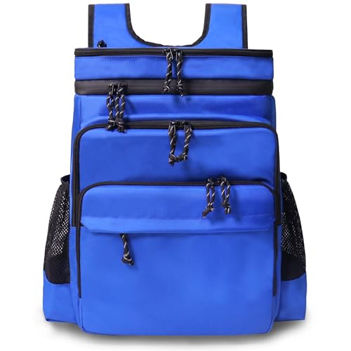 Double Deck Cooler Backpack Leak Proof Large Cooler Backpack,Backpack Cooler Insulated Perfect Soft Cooler Bag for Camping