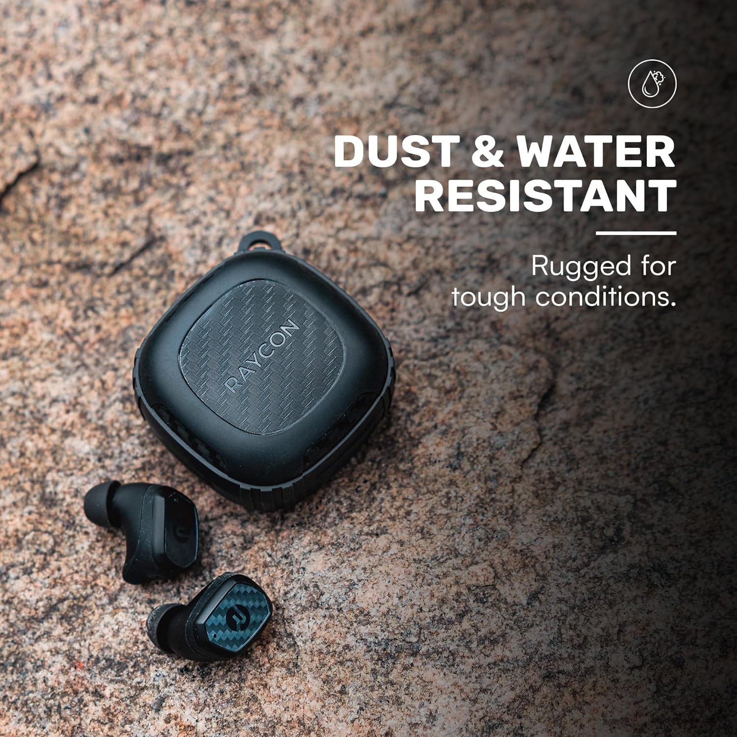 Raycon Impact Earbuds IP67 Bluetooth, Active Noise Cancellation, Black R305418