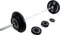 Signature Fitness Cast Iron Olympic Weight Including 7FT Olympic Barbell, 300-Pound Set, Multiple Packages