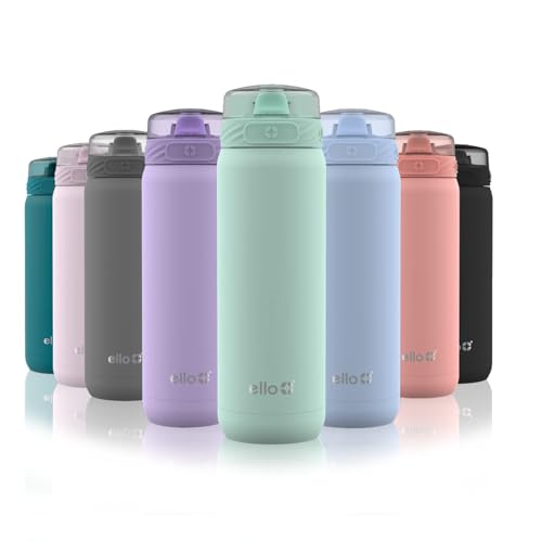 Ello Cooper 32oz Stainless Steel Water Bottle with Straw and Handle Q4598