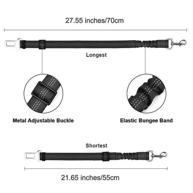 SlowTon Adjustable Dog Car Seat Belt U26764