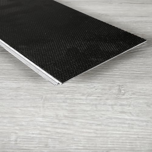 Interlocking Vinyl Flooring Planks 36" x 6", 5mm, Brown or Grey U502793
