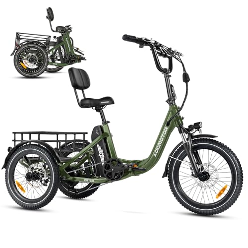 ADDMOTOR CITYTRI E-310 Plus Electric Trike for Adults, 750W, Folding Electric Tricycle, 960Wh, 90MI, 360lbs, 3 Wheel Electric Bikes, Step-Thru Etrike, Parking Brake, Rear Motor & Differential