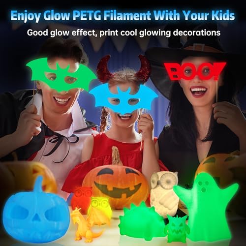 SUNLU 3D Printer Filament Bundle Multicolor PETG 1.75mm, 8 Pack, 2kg Total V41641