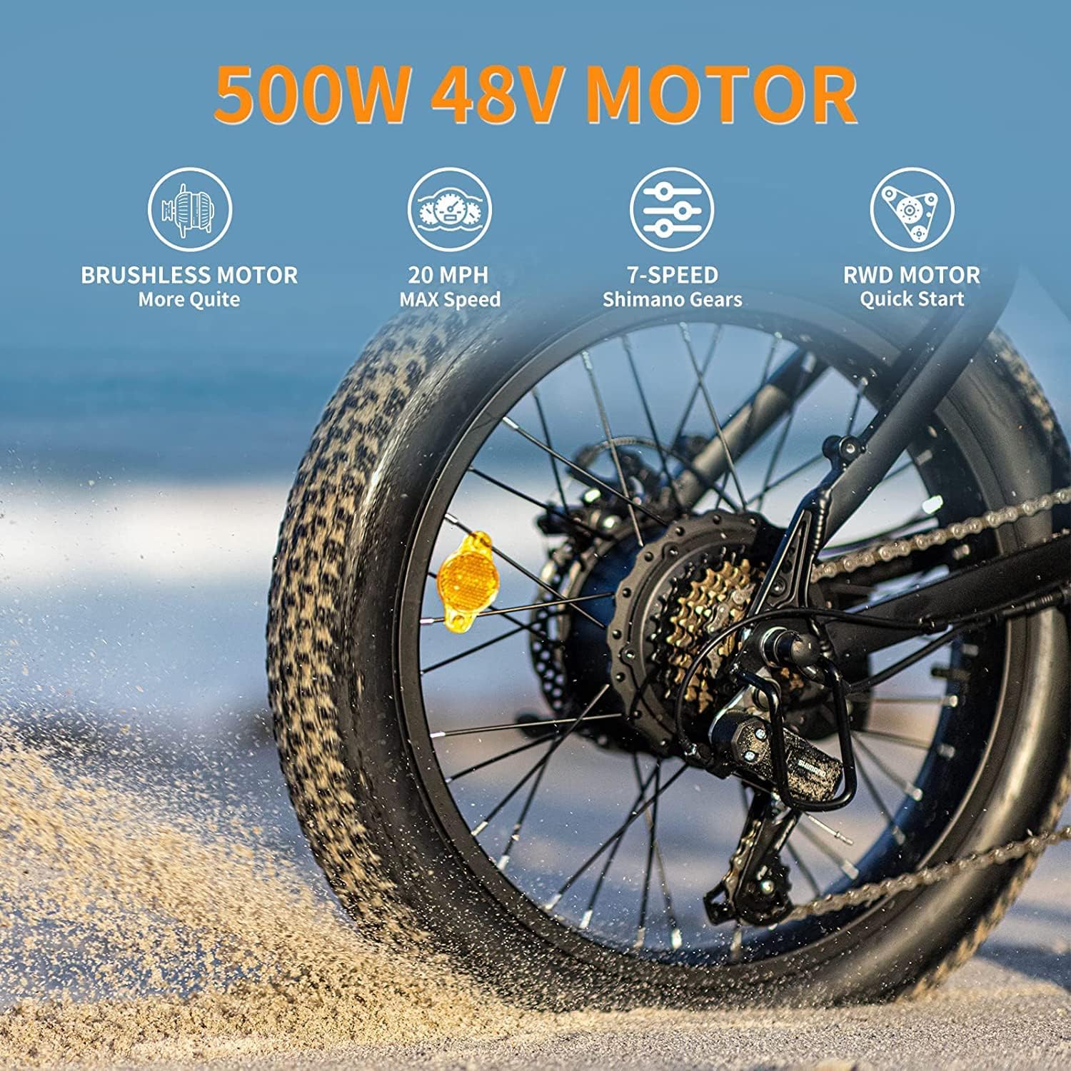 Jasion EB7 2.0 Folding Electric Bike for Adults, 850W Motor, 20" Fat Tire L86670