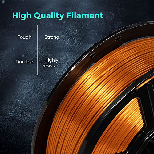 FLASHFORGE Silk PLA 3D Printer Filament 1.75mm 1KG, Multicolored Gradient V83097