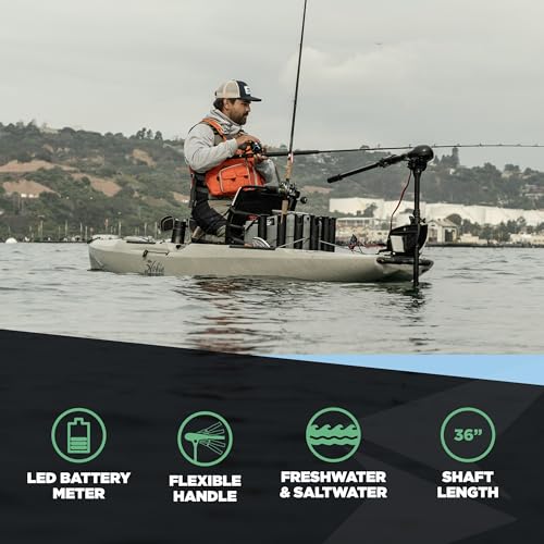 Newport X-Series 55lb Transom Mounted Saltwater Trolling Motor with LED Battery Indicator D62963