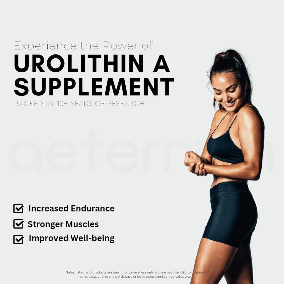 Urolithin A 500mg Capsules, 60 Count Q8192