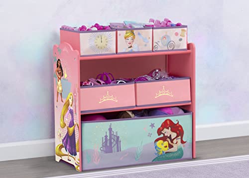 Delta Children Deluxe Multi-Bin Toy Organizer, White/Pink B11718