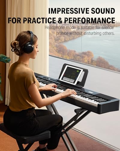 Donner DEP-20 Lite Beginner Digital Piano 88 Key Weighted Portable Set U477