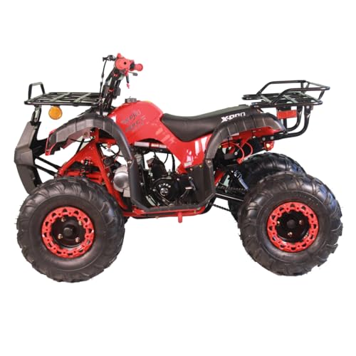 X-PRO ATV 4 wheelers for Sale 125cc ATV Quad Four Wheelers Youth ATV 4 wheelers with Remote Control(Burgundy)