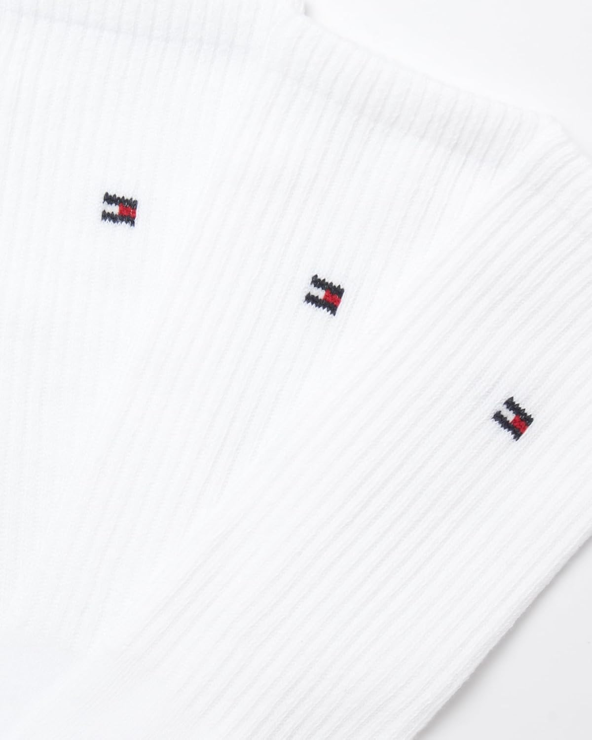 Tommy Hilfiger Men's Athletic Cushion Crew Socks (3 Pack), White Z930