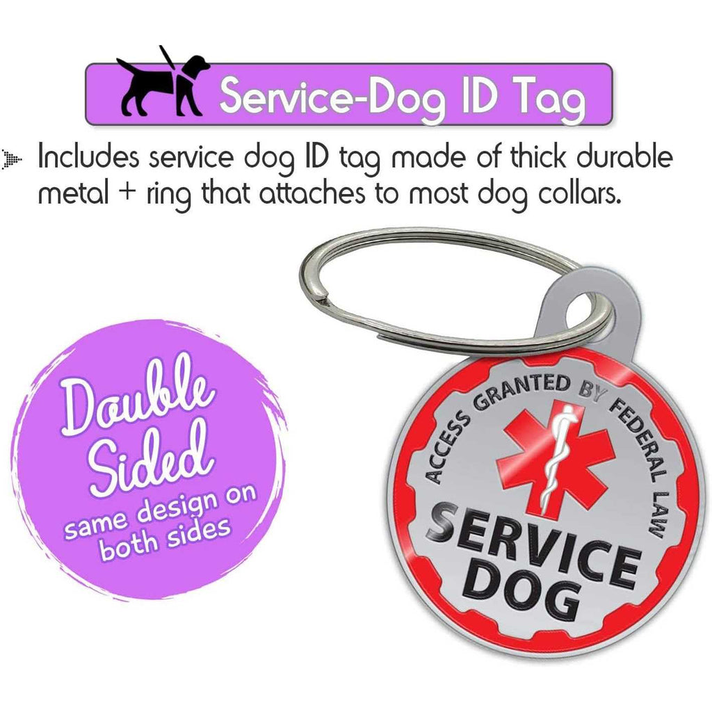 Pelto Service Dog Vest with ID Tag and ADA Cards D119