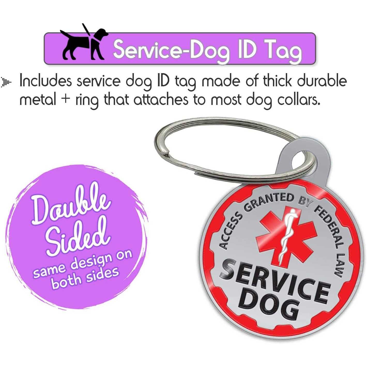 Pelto Service Dog Vest with ID Tag and ADA Cards D119