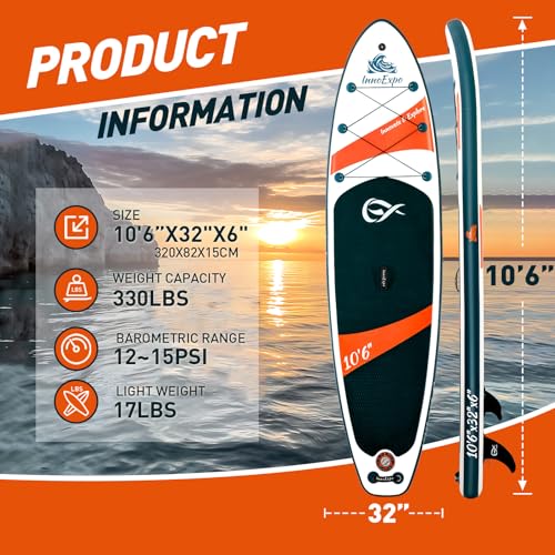 InnoExpo Inflatable Stand Up Paddle Board with Premium Accessories C20354