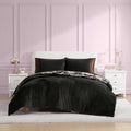 Betsey Johnson - Full/Queen Comforter Set, Velvet Bedding with Matching Shams, Floral Home Decor, Oeko-Tex Certified (Velvet Solid Pink, Full/Queen)
