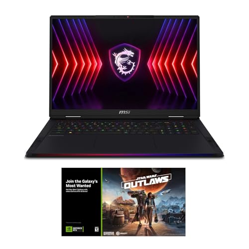 EXCaliberPC [2024] MSI Raider 18 HX A14VHG-268US (Intel Core i9-14900HX, 128GB DDR5 RAM, 1TB NVMe SSD, NVIDIA GeForce RTX 4080, 18" UHD+ 120Hz Mini LED, Windows 11 Pro) Gaming Laptop