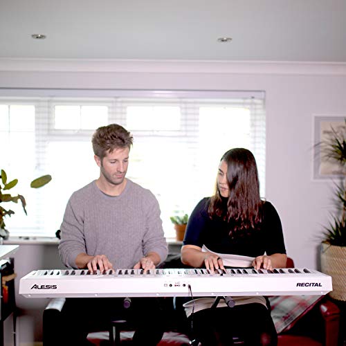 Alesis Recital 88 Key Digital Piano Keyboard with Semi Weighted Keys Q3138