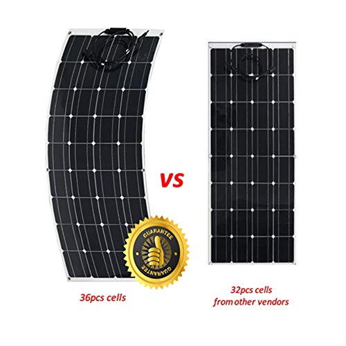 300W Bendable Solar Panel with 30A Controller for RV Boat Cabin Tent W69346