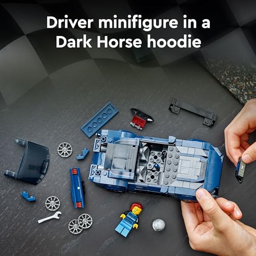 LEGO Speed Champions Ford Mustang Dark Horse Toy Car Set for Kids 9+ X72913