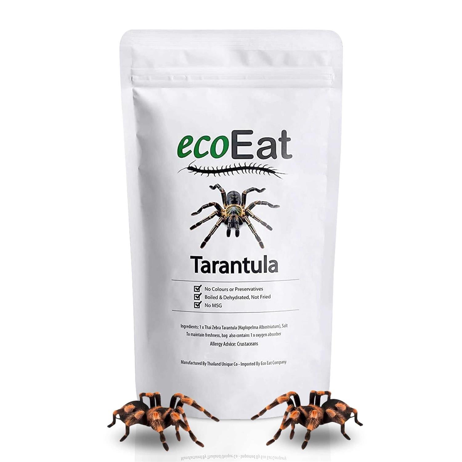 ecoEat Edible Tarantula Spider 100% Edible Bug Edible Dehydrated Zebra Tarantula Insect - Pet Supplies online store