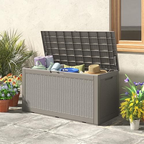NUNU LAB 31 Gallon Outdoor Storage Box Waterproof Lockable Lid I8083